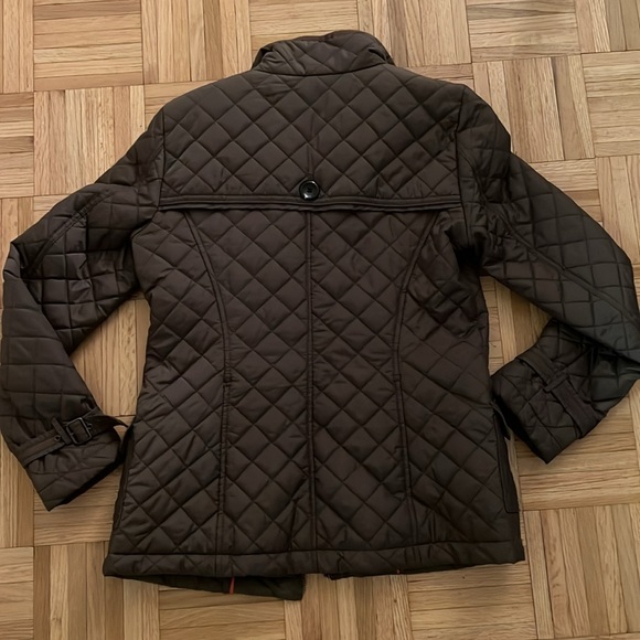 Vince Camuto womens olive quilted lightweight down jacket. Great condition! Sz S - Picture 4 of 6